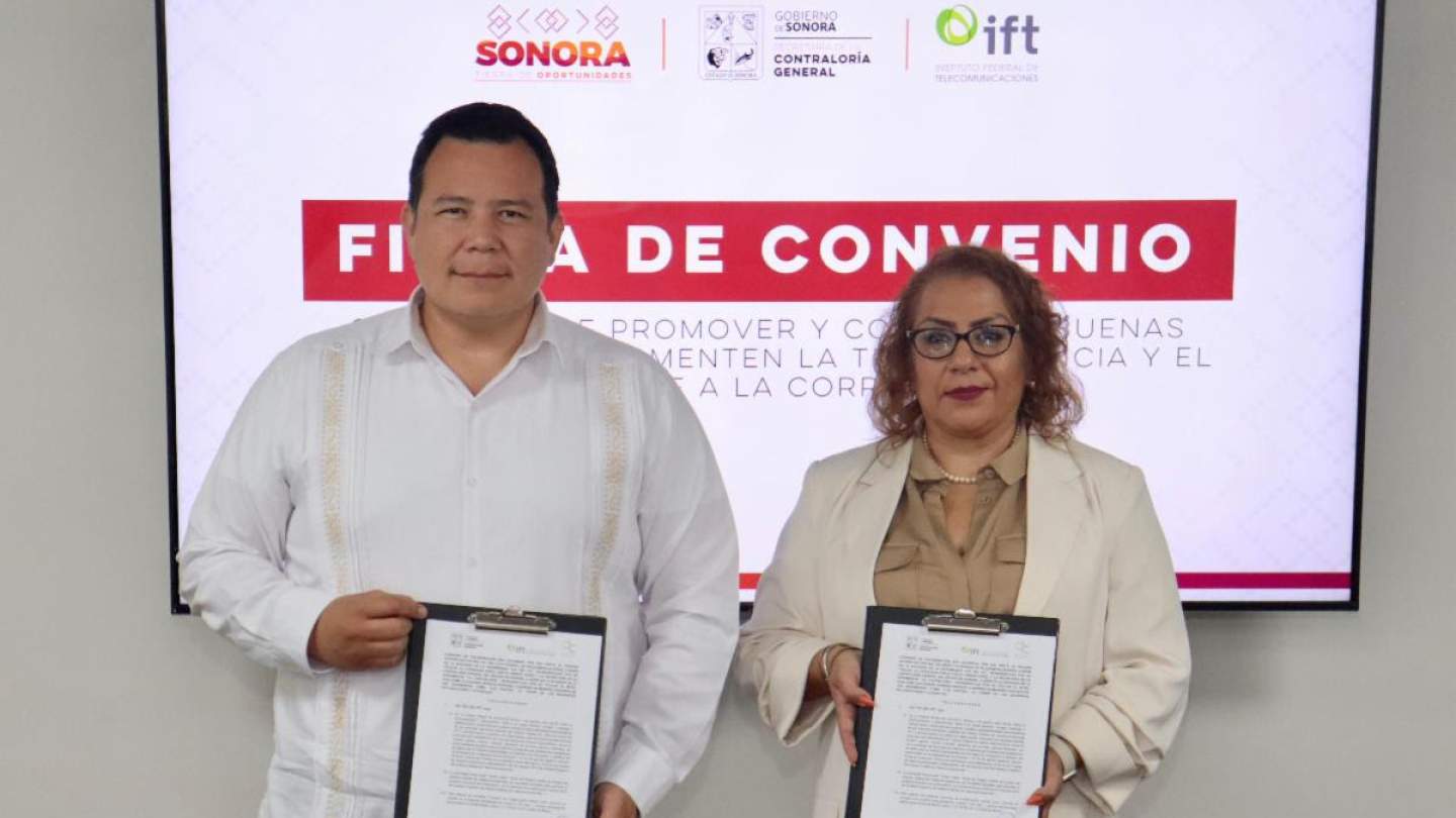 Contraloría Sonora e Instituto de Telecomunicaciones colaboran por la transparencia y contra la corrupción